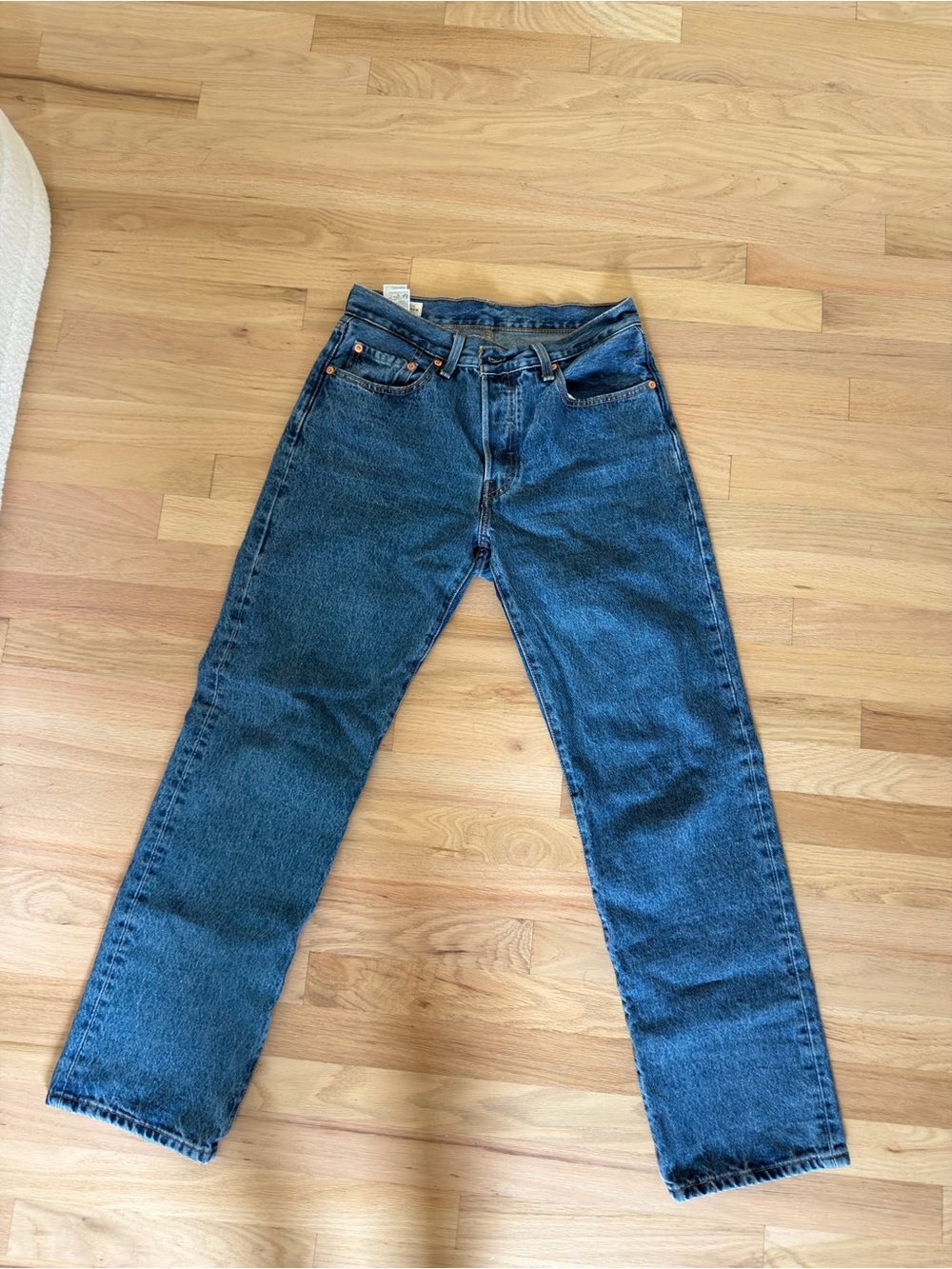 Levi's women’s Straight Jeans in Blue Denim 501